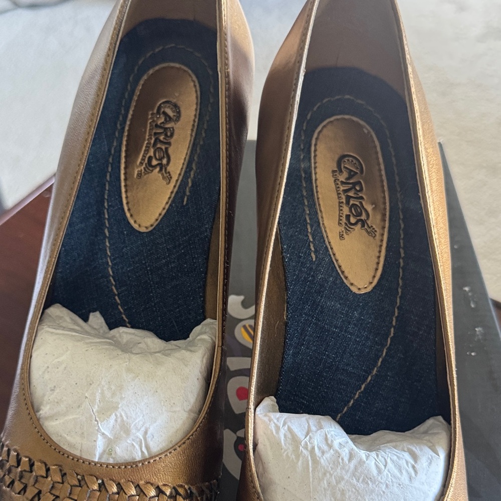 Women's Brown Woven Detail Shoes